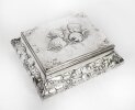 Antique Victorian Sterling Silver Casket by William Comyns & Sons 1898