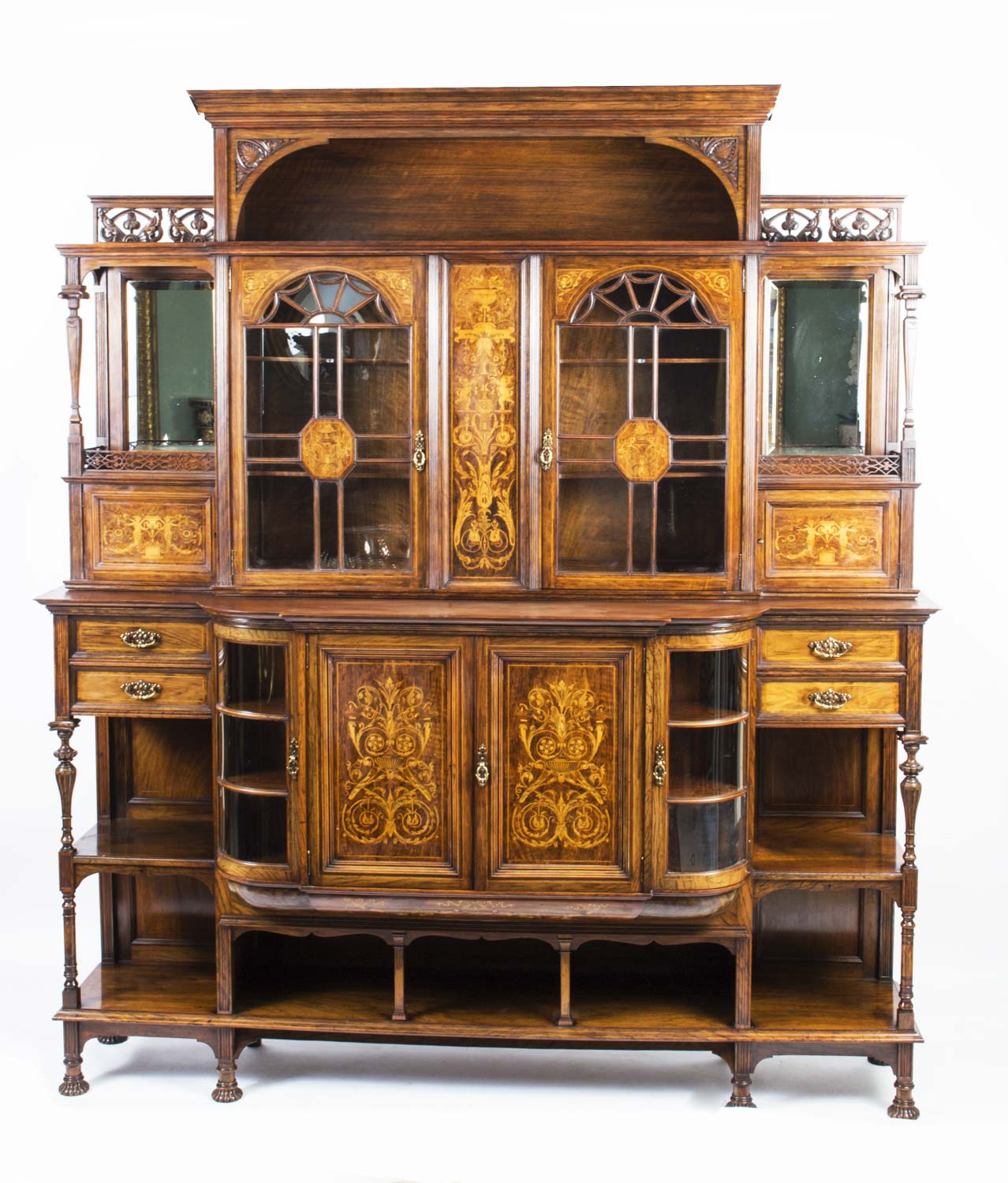 New Arrival - Antique Walnut Cabinet by James Shoolbred - Regent Antiques