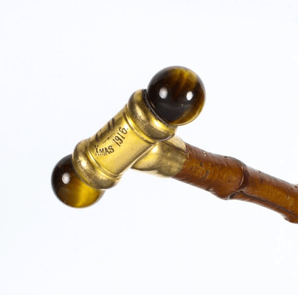 A Superb 19th Century Walking Stick With An Ivory Handle in Antique Walking  Sticks & Canes