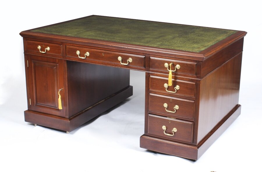 Celebrating the Craftsmanship of Antique Partners Desks
