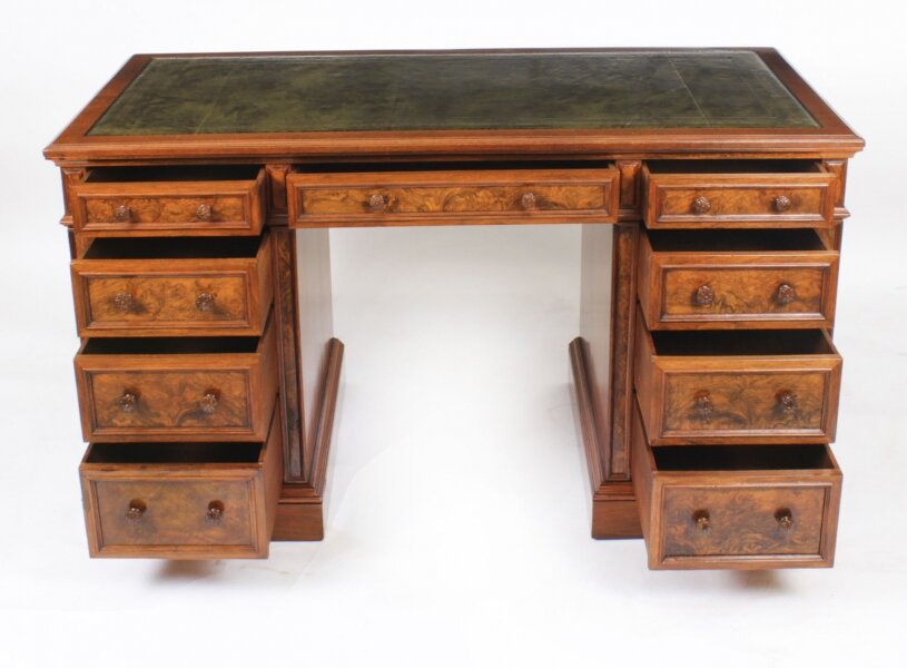 Celebrating the Craftsmanship of Antique Partners Desks
