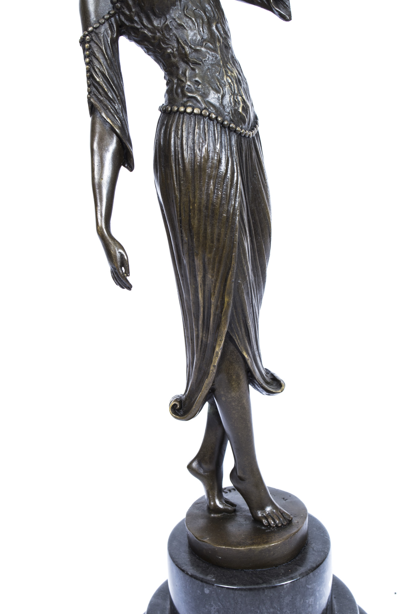 Regent Antiques Bronzes Art Deco Style Bronze Flapper Girl After