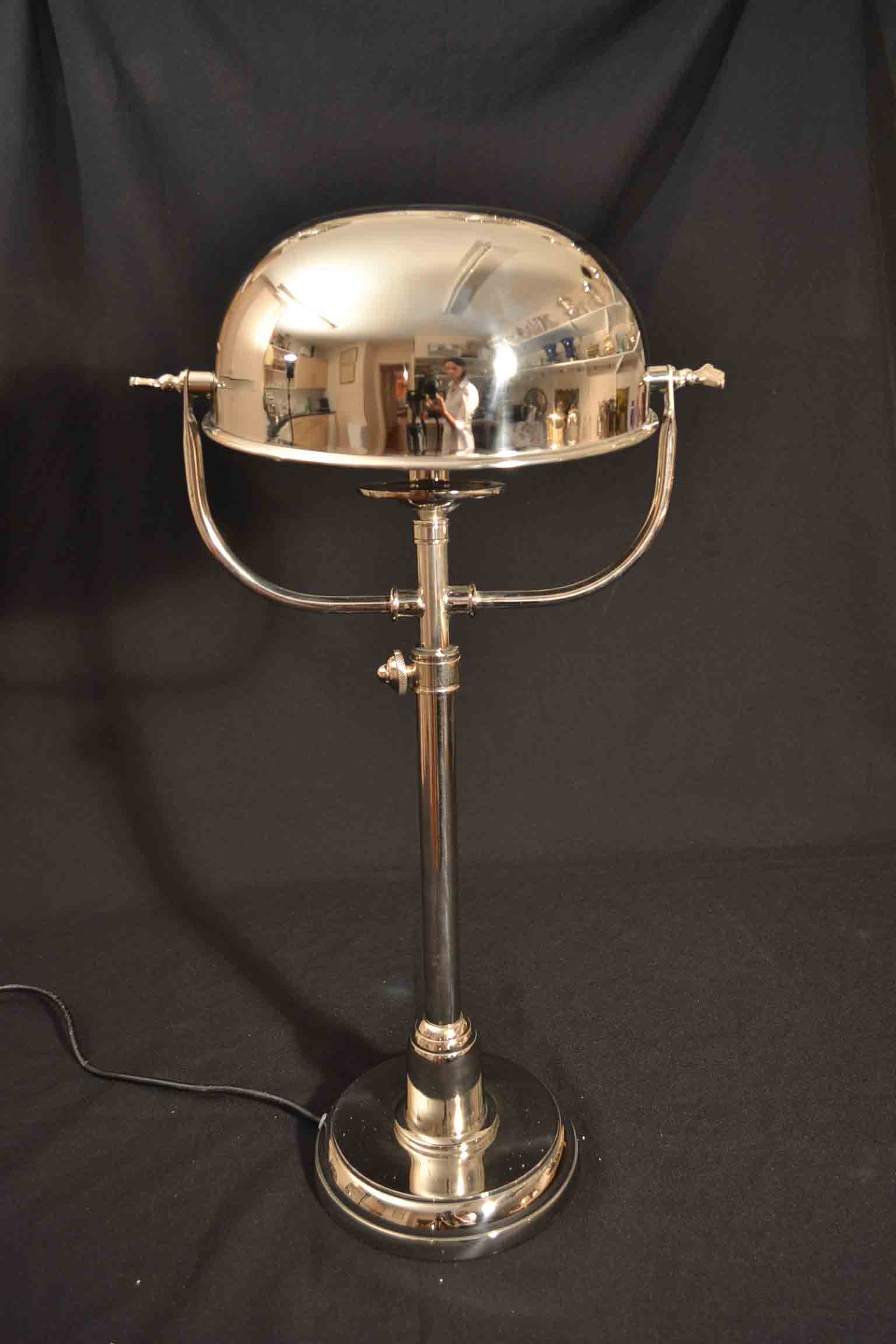 Stylish and Elegant Art Deco Chrome Desk Lamp | Ref. no. 03056