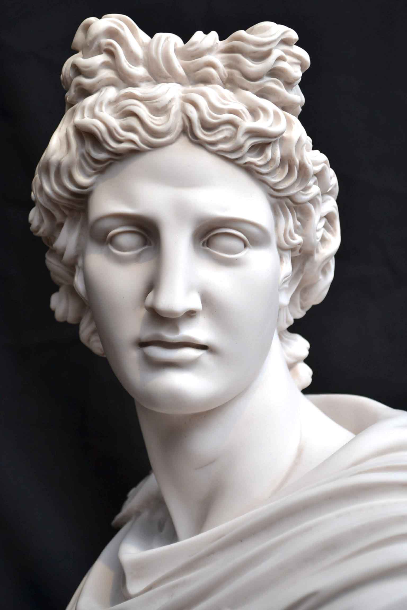 Regent Antiques - Marble - Stunning Marble Bust of Greek God Apollo