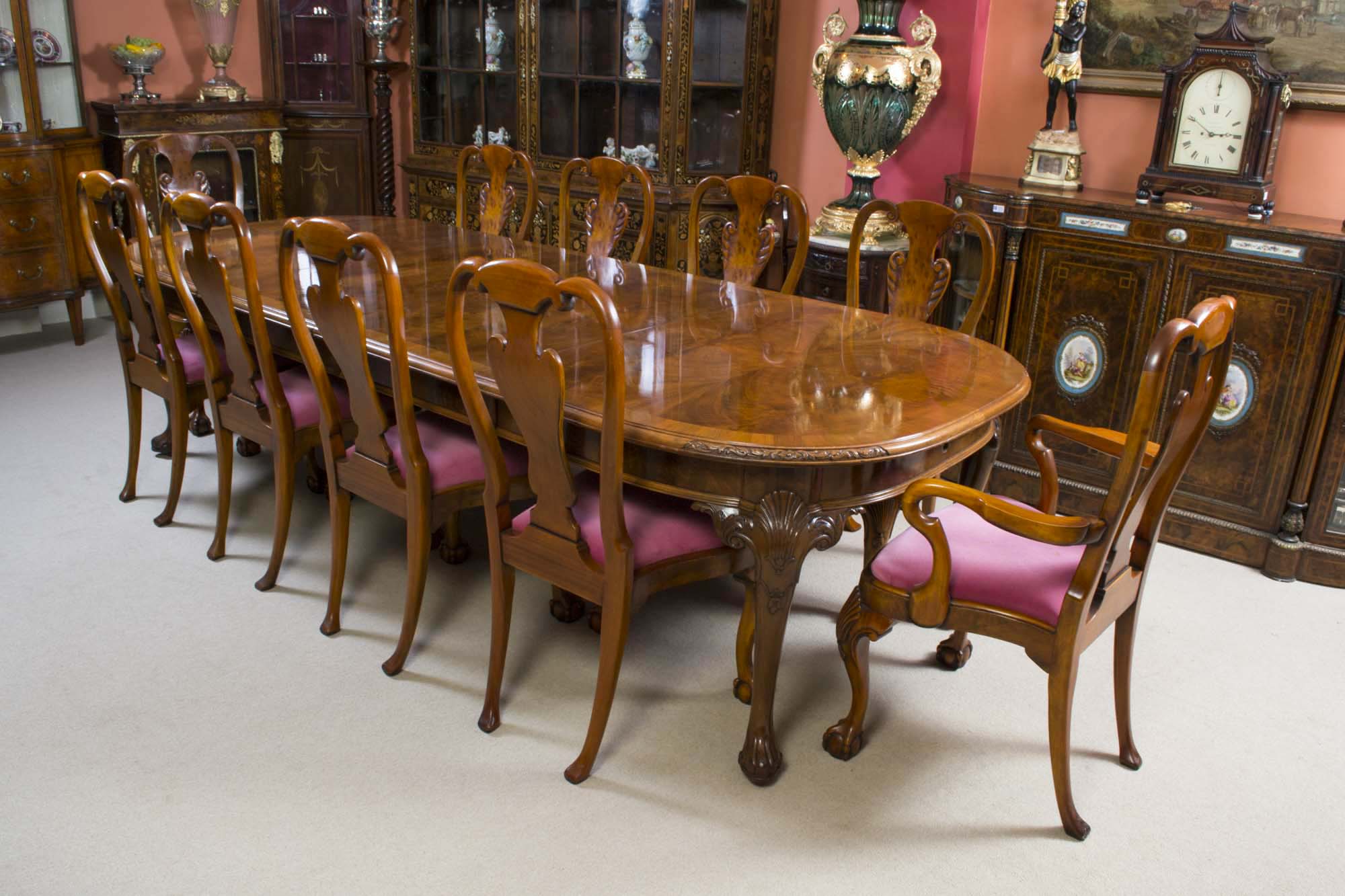 Queen Anne Dining Room Table And Chairs