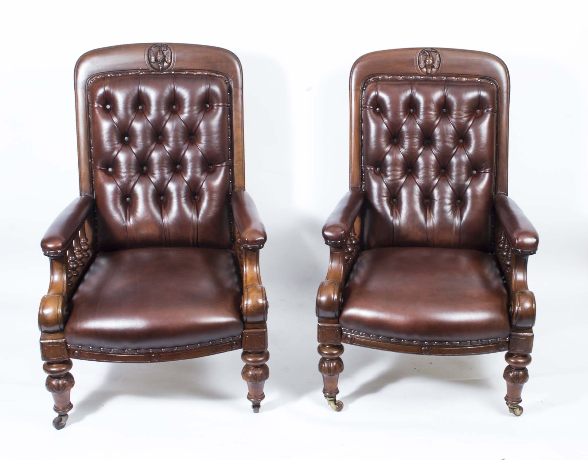 english leather armchair