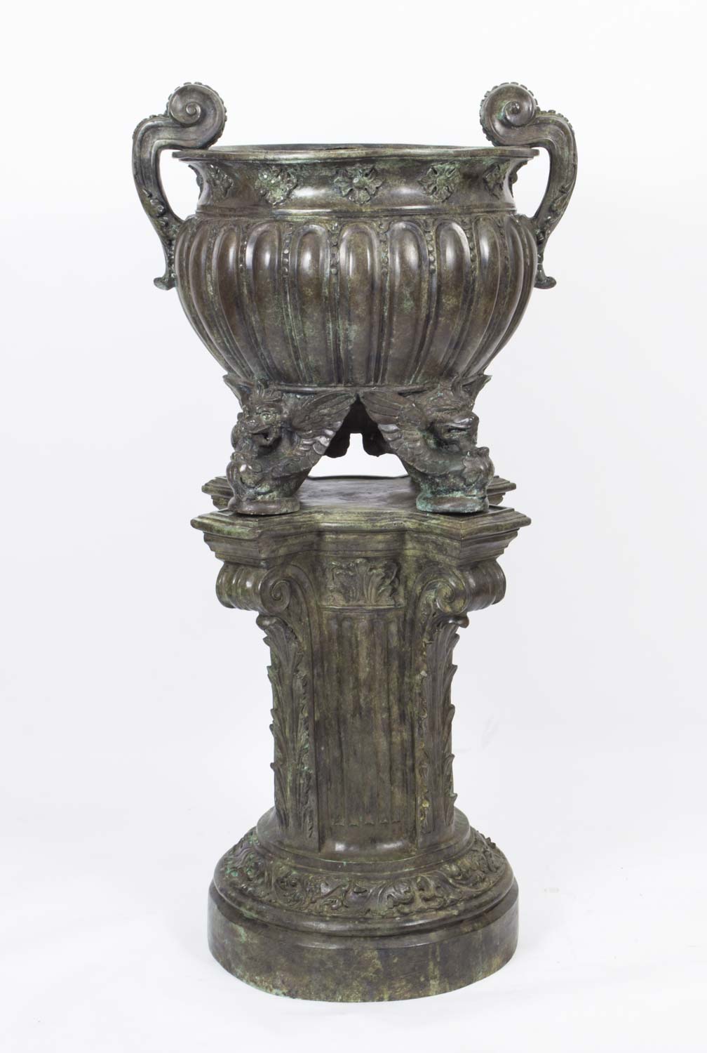 Regent Antiques - Bronzes - Huge Pair Bronze Classical Jardinieres on ...
