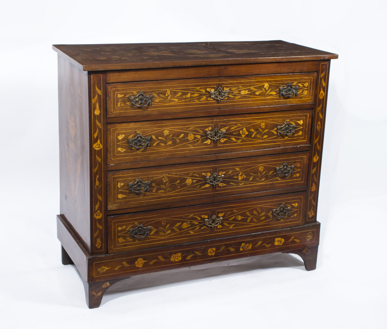 Regent Antiques - Chests - Antique Dutch Marquetry Figured Walnut Chest ...