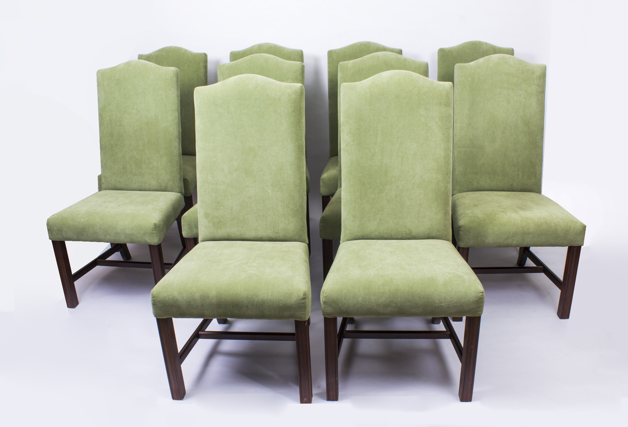 Set Of Vintage High Back Dining Chairs | Set High Back Dining Chairs