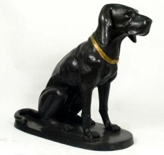 Stunning Large Bronze Dog Figurine Statuette | Ref. no. 00030 | Regent Antiques