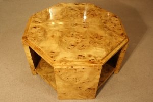 Art Deco Birds Eye Maple Octagonal Coffee Table | Ref. no. 01255 | Regent Antiques