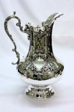 Large English Silver Plated and Embossed Jug | Ref. no. 01341 | Regent Antiques