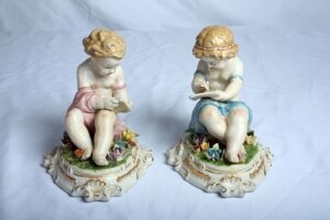 Stunning Pair German Dresden Porcelain Figures | Ref. no. 01449 | Regent Antiques