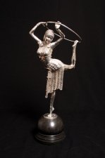 Stunning Art Deco Silver Dancing Girl Statue Chiparus | Ref. no. 01881 | Regent Antiques