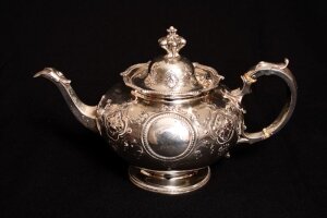 Antique English Silver Teapot by Bonard 1858 | Ref. no. 01896 | Regent Antiques