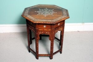 Fabulous Anglo Indian inlaid hardwood occasional table | Ref. no. 02494 | Regent Antiques