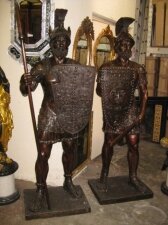 Magnificent Pair Huge 7ft Bronze Roman Soldier Statues | Ref. no. 02875 | Regent Antiques