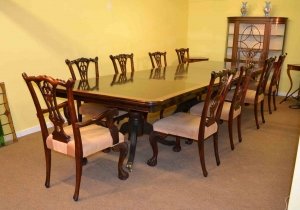 14 ft Mahogany Dining / Conference Table & 10 chairs | Ref. no. 02967b | Regent Antiques