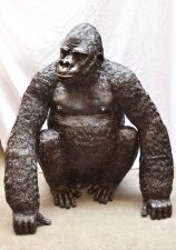 Stunning Life Size Bronze Gorilla Statue Garden | Ref. no. 02988 | Regent Antiques