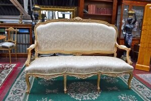 Stunning French Louis XV Style Giltwood Sofa | Ref. no. 03073 | Regent Antiques