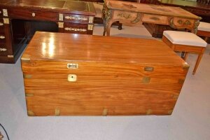 Antique Military Camphorwood Trunk Coffer Coffee Table | Ref. no. 03133 | Regent Antiques