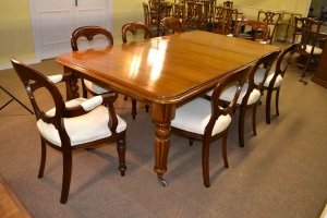 Antique Victorian Dining Table c.1860 8 ft & 8 chairs | Ref. no. 03240a | Regent Antiques