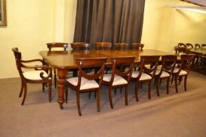 Antique Victorian Dining Table & 12 Chairs Mahogany | Ref. no. 03275b | Regent Antiques