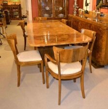 Antique Art Deco burr walnut dining room suite C 1920 | Ref. no. 03311 | Regent Antiques