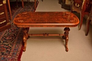 Antique Victorian Cabriole  Burr Walnut Coffee Table | Ref. no. 03470 | Regent Antiques