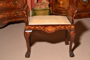 Antique  Dutch Marquetry Mahogany Stool C1800 | Ref. no. 03721 | Regent Antiques