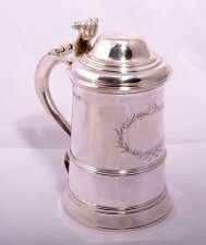 Antique George III sterling silver lidded tankard 1773 | Ref. no. 03812 | Regent Antiques