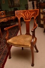 Antique Edwardian Mahogany Inlaid Armchair c.1900 | Ref. no. 03837 | Regent Antiques