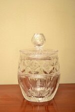 Vintage Crystal Jar / Biscuit Box With Lid | Ref. no. 03847 | Regent Antiques