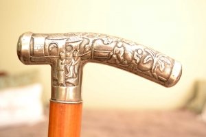 Antique Chinese Walking Stick with silver handle c.1900 | Ref. no. 03862 | Regent Antiques