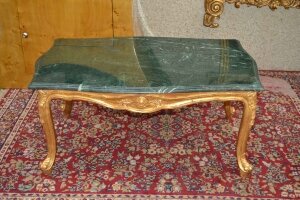 Italian Giltwood Verde Antico Marble Coffee Table | Ref. no. 04068 | Regent Antiques