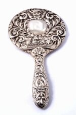 Antique Edwardian Sterling Silver Hand Mirror 1914 | Ref. no. 04196 | Regent Antiques