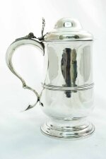 Antique  Hester Bateman Silver Lidded tankard 1784 | Ref. no. 04278 | Regent Antiques