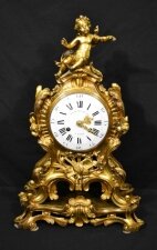 Antique French Gilt Bronze Rococo Mantel Clock c.1850 | Ref. no. 04343 | Regent Antiques