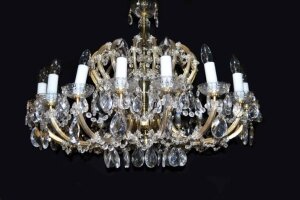 Vintage Large 18 Light Crystal Chandelier | Ref. no. 04502 | Regent Antiques