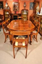 Victorian Burr Walnut  Dining Table & 8 chairs | Ref. no. 04563a | Regent Antiques