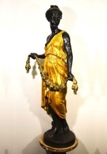 Stunning 5 FT 4" Gilded Bronze Statue Classical Maiden | Ref. no. 04908 | Regent Antiques