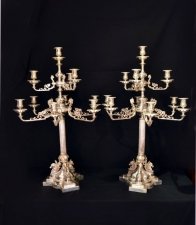 Enormous Pair  Silver Plate Candelabras Elkington | Ref. no. 05119 | Regent Antiques