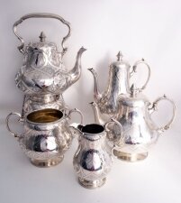 Antique English Silver 5 Piece Tea & Coffee Set 1864 | Ref. no. 05245 | Regent Antiques