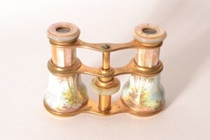 Antique Pair of Cased Porcelain Opera Glasses c.1880 | Ref. no. 05369 | Regent Antiques