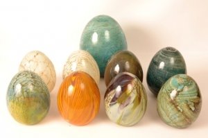 Vintage Set of 9 Venetian Glass Eggs | Ref. no. 05597 | Regent Antiques