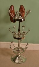 Silver Plate Rotating Shoe Stand Rack | Ref. no. 05779 | Regent Antiques