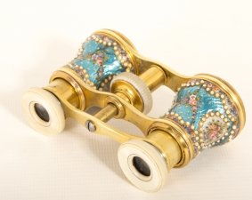 Antique Pair of French Enamelled Opera Glasses c.1880 | Ref. no. 06027 | Regent Antiques