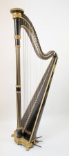 Antique French Ebonised Parcel Gilt Harp c.1780 | Ref. no. 06055 | Regent Antiques