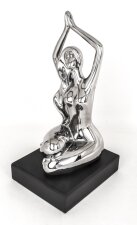 Silver Porcelain Sculpture Lady in Yoga Pose | Ref. no. 06098 | Regent Antiques