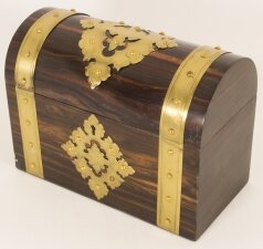 Antique Coromandel & Brass Mounted Stationery Box c1860 | Ref. no. 06158 | Regent Antiques